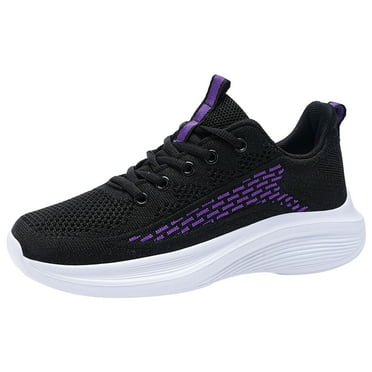 VMESZQFG Women's Slip-on Athletic Sneakers Sneaker Socks for Women Women Sneakers Fashion Summer New Pattern Mesh Non Slip Large Lace Up Closed Toe Water Shoes for Women Purple