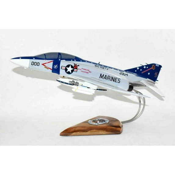VMFA-321 F-4S 1991 Model, 1/42 (18") Scale, Mahogany, Marines, Fighter, McDonnell Douglas