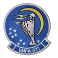 thumbnail image 1 of VMFA-531 Grey Ghosts Patch – Sew On, 4.5", 1 of 1