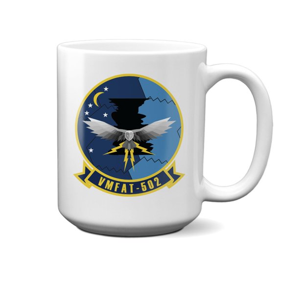 VMFAT-502 Flying Nightmares Squadron Logo 15 oz Mug