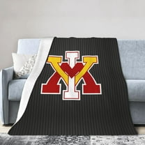 VMI Keydets Fleece Blanket, Very Soft Microfiber Flannel Blanket for Couch Warm and Cozy for All Seasons