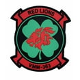 thumbnail image 1 of VMM-363 Lucky Red Lions PVC Glow in the Dark Patch – Hook and Loop, 1 of 1