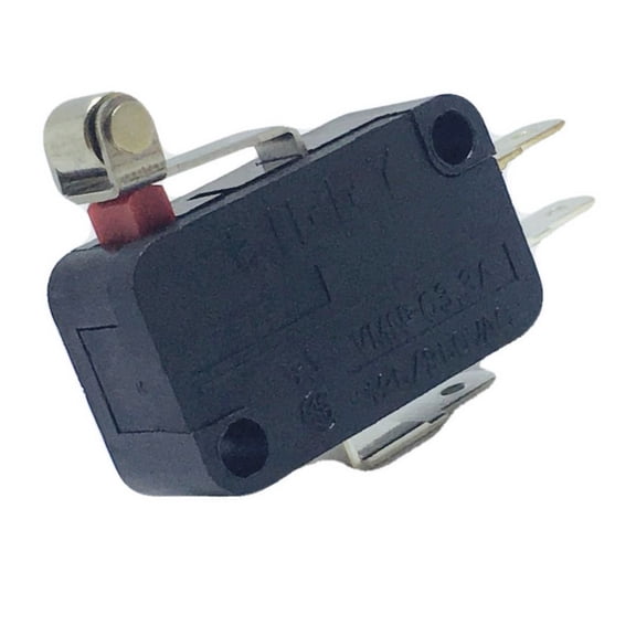 VMN-03N-05D0-B  CAT# SMS-330 S.P.D.T. Rated 3A 125/250VAC. Short roller lever extends, 101-VMN-03N-05DO