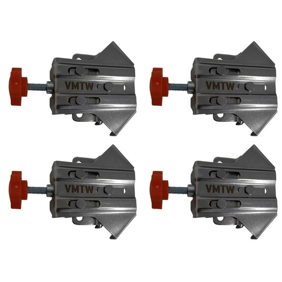 VMTW Stainless Steel 90 degree Right Angle Corner clamp Positioning squares Cabinet makers starter 4-pack