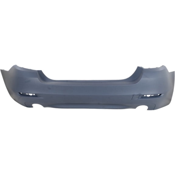 VMVJGLEK 1pc Rear Primed Bumper Cover Without Park Assist Sensor Cut-out for BMW for 535d Base 14-16 & xDrive Base 14-16 for 535i Base/Gran Turismo/M Sport 14-16 & xDrive Base 14-16