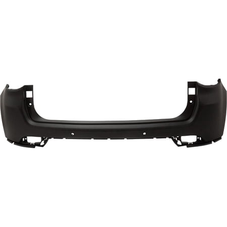 VMVJGLEK 1pc Rear Upper Primed Bumper Cover Fascia Primed Park Assist Sensor Cut-out for Jeep for Compass /Limited/Sport/Trailhawk 2017-2020 & North 2018-2020 CH1114106C 16509309