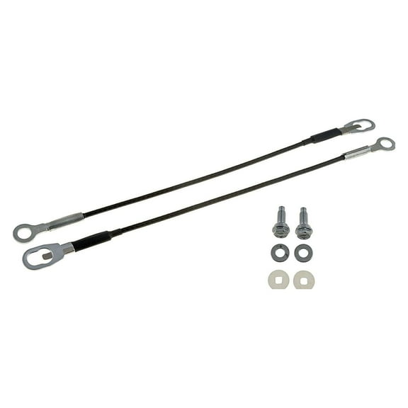 VMVJGLEK 2 Rear Tailgate Cables Straps w/Bolts for Nissan for TITAN 2004-2015 Truck Metal 1/4"-Diameter of Wire When Applicable,Items Do Not Come with Mounting Hardware Unless Otherwise Stated