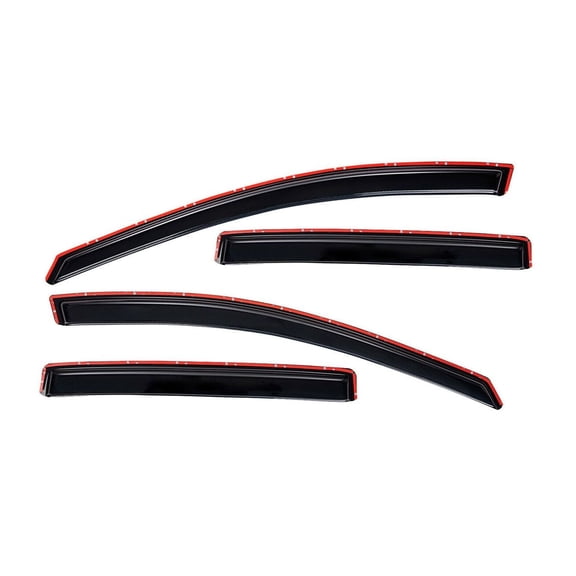 VMVJGLEK 4pcs Sun Rain Wind Deflectors Door Window Visors in Channel Mount Style Dark Smoke Tint for Ford for Escape 2013-2019