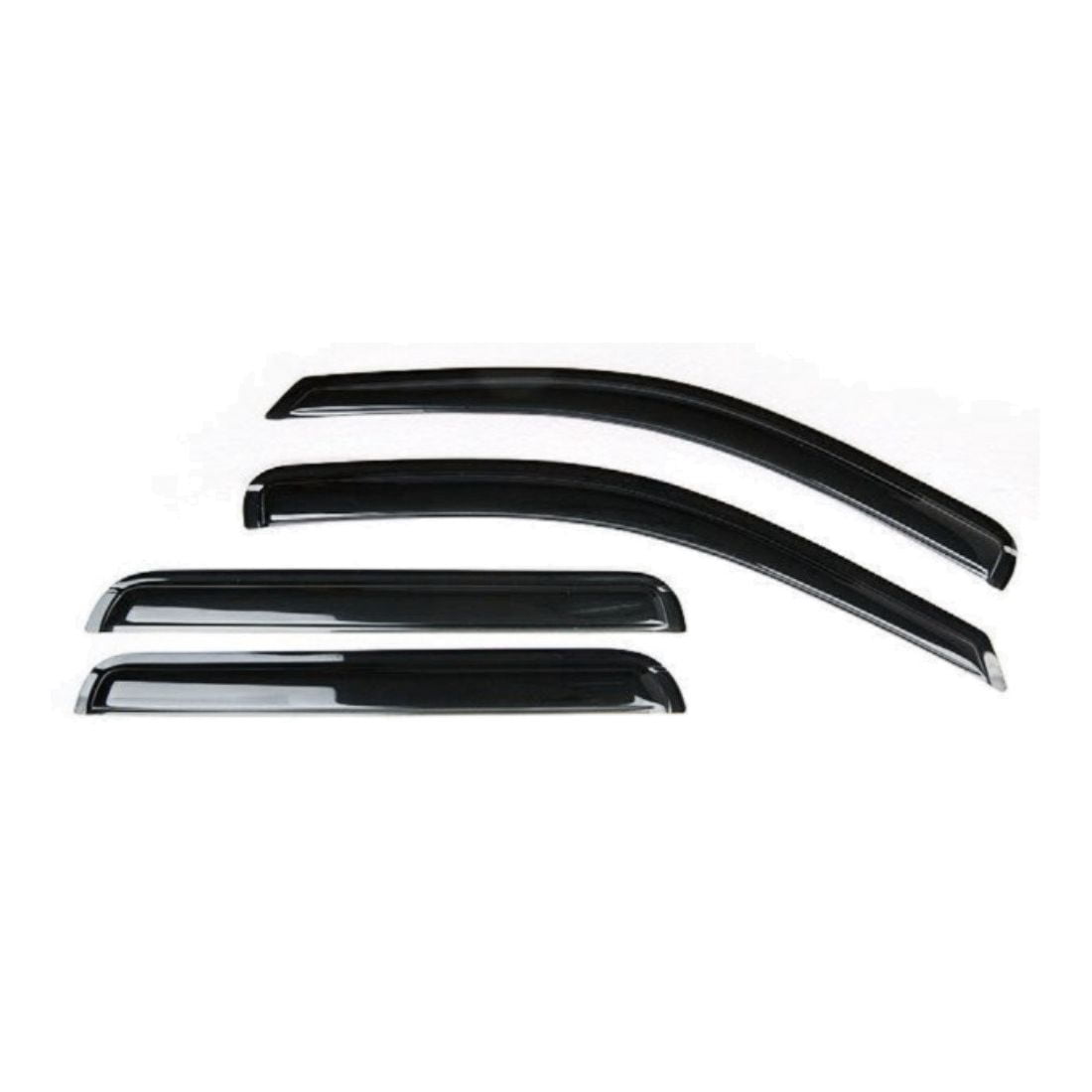 4pc Side Window Deflectors / Visors For 2004-2008 Acura TL - Dark Smoke, Outside Mount