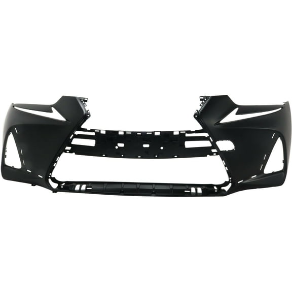 VMVJGLEK Front Primed Plastic Bumper Cover Facial Without Headlight Washer Holes Without Park Assist Sensor Cut-out for Lexus for IS300 2017 for IS350 2017 LX1000333 15085446
