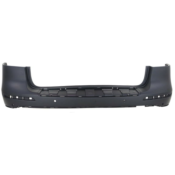 VMVJGLEK Rear Primed Plastic Bumper Cover Facial with Parking Aid Sensor Holes for Benz for ML350 4Matic/Base/Bluetec 4Matic 2012-2015 for ML550 Base 2012-2015 MB1100296 14517683