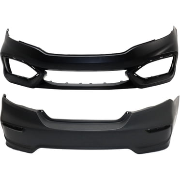 Set Of 2 Primed Front And Rear Bumper Covers For Kia Spectra Sedan 2007-2009 (KI1000134, KI1100136)