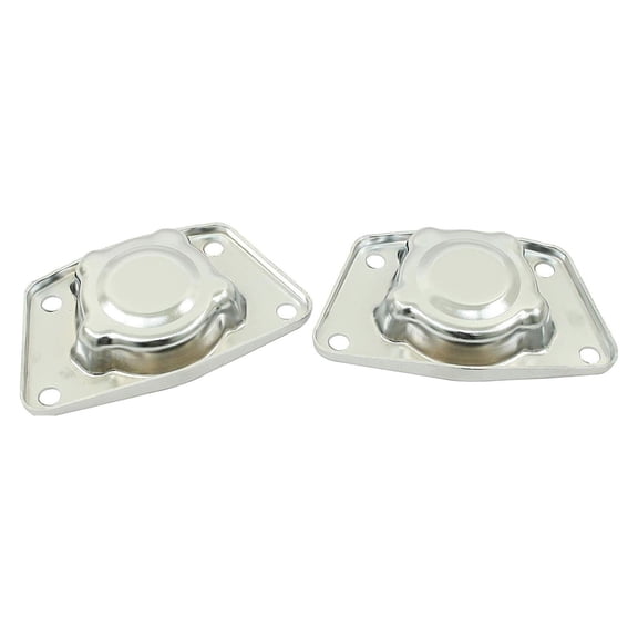VMVJGLEK for VW for Beetle 1950-1968 Swing Axle Torsion Caps Cover Set of 2 Left & Right Chrome Pair