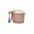 thumbnail image 1 of VMWMSSR 1Pc Woven Rattan Wedding Favor Basket, Portable Handheld Gift Basket With Liner For Wedding, Party Candy Storage B-15x15x10cm, 1 of 7