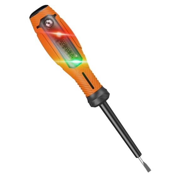 VMWMSSR 2-In-1 Digital Display Voltage Tester Screwdriver, Smart Non-Contact Voltage Detector With Led Indicator For Electrical Testing(Orange-17Cm)