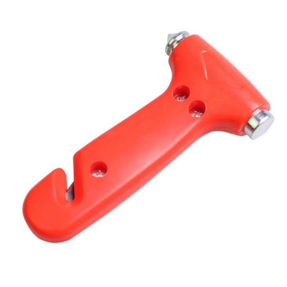 VMWMSSR 2-in-1 Car Emergency Escape Hammer, Seat Belt Cutter & Window Breaker, Heavy-Duty Safety Tool For Car Accidents(Red-13.5X8CM)