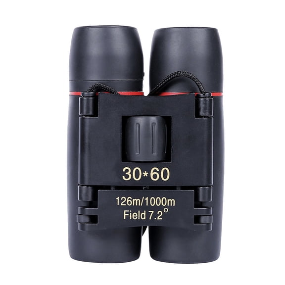 VMWMSSR 30X60 Compact Folding Binoculars With Storage Carry Bag, Portable Mini Handheld Binoculars, Low Light Vision Binoculars For Hiking Camping Bird Watching Concert Travel(black-One Size)
