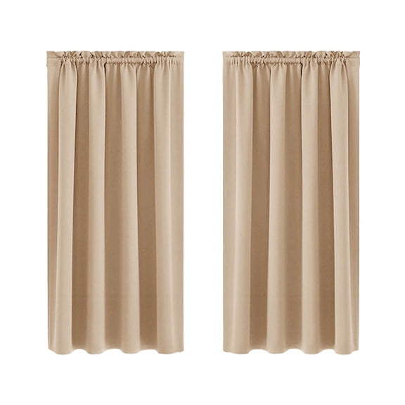 VMWMSSR 42"X63" Oversized Thermal Curtains, Light Blocking & Noise Reducing Panels, Energy Saving Window Treatments For Large Windows(Beige-106X160Cm)