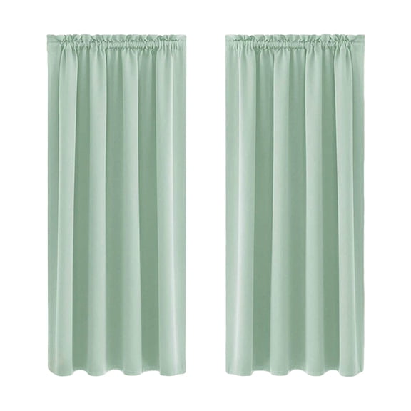 VMWMSSR 42X84 Inch Extra-Long Blackout Curtains, Thermal Insulated Energy-Saving Drapes, Noise-Reducing Room Darkening Panels For Tall Windows Sliding Doors(Light Green-106X213Cm)