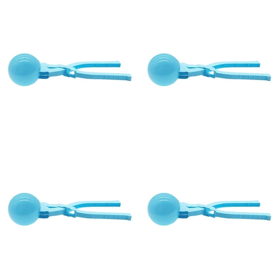 VMWMSSR 4Pcs Round Single Ball Sand Snow Ball Maker Clip 8.07", Durable Sand Ball Mold Tool Portable Round Sand Snow Ball Clamp For Summer Outdoor Beach Sandbox Playing(Blue-4PCS)