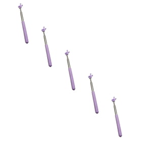 VMWMSSR 5 Pack Telescopic Teacher Pointer Stick Retractable Finger Hand Pointer Stainless Steel Extendable Presentation Tool Set For Whiteboard Blackboard Lecture Training(Purple-8.2"-26.7")