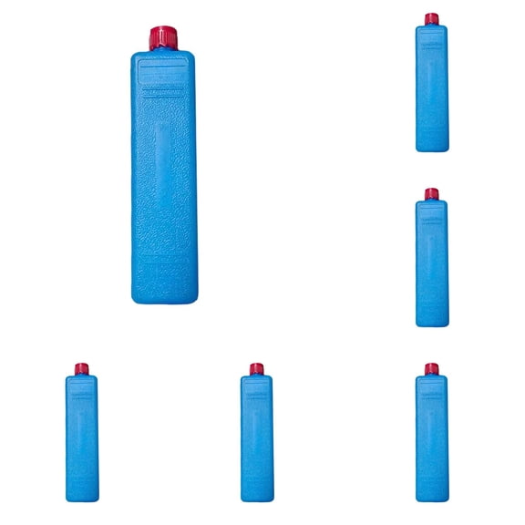 VMWMSSR 6.29" Slim Reusable Ice Pack, Refillable Freezer Bottle For Coolers, Portable Cold Ice Pack For Lunch Bags, Sports & Outdoor Activities Blue-6PCS