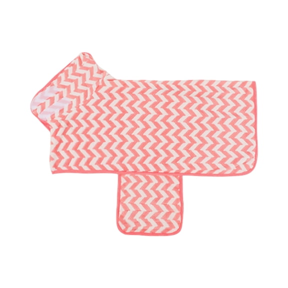 VMWMSSR Absorbent Quick-Dry Dog Bath Robe Microfiber Pet Towel Coat Soft Dog Drying Robe For After Bath, Beach & Pool Pink-S
