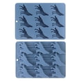 thumbnail image 1 of VMWMSSR Animal Theme Silicone Ice Trays, Reusable Non-Stick Zoo Themed Freezer Molds, Food Grade Ice Cube Makers For Drinks 9 Cavity Blue2-16x22cm, 1 of 3