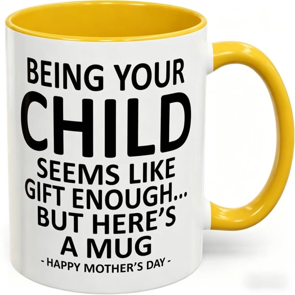 VMWMSSR Ceramic Coffee Mug, 11oz Funny Quote Tea Cup, Durable Drinking Mug For Office Humor Gifts Co-Worker Presents And Everyday Use(Yellow-11oz)