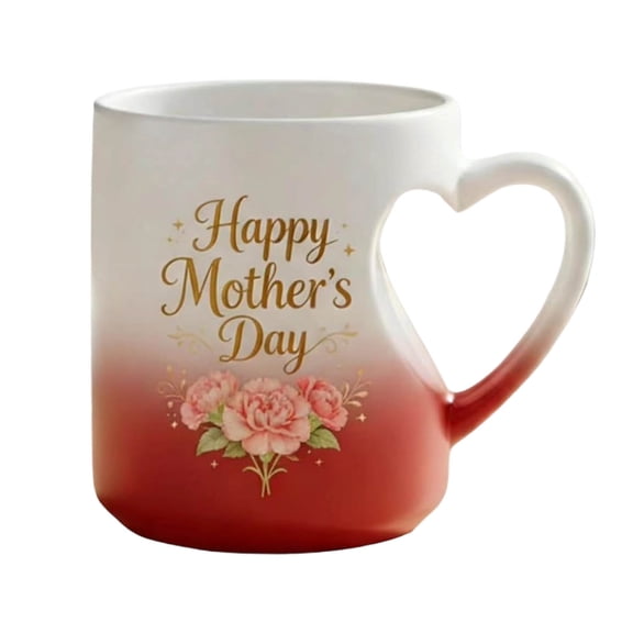 VMWMSSR Color Changing Mug, 11 Oz Heat Sensitive Coffee Cup, Double-Sided Printed Magic Mug For Hot Drinks & Gifts(Red-11 Oz)