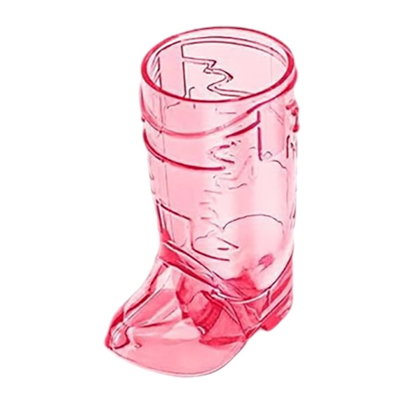 VMWMSSR Cowboy Boot Plastic Shot Glass, Novelty Mini Cup, Fun Beverage Holder For Parties & Bars(Pink-6.5X3.2cm)