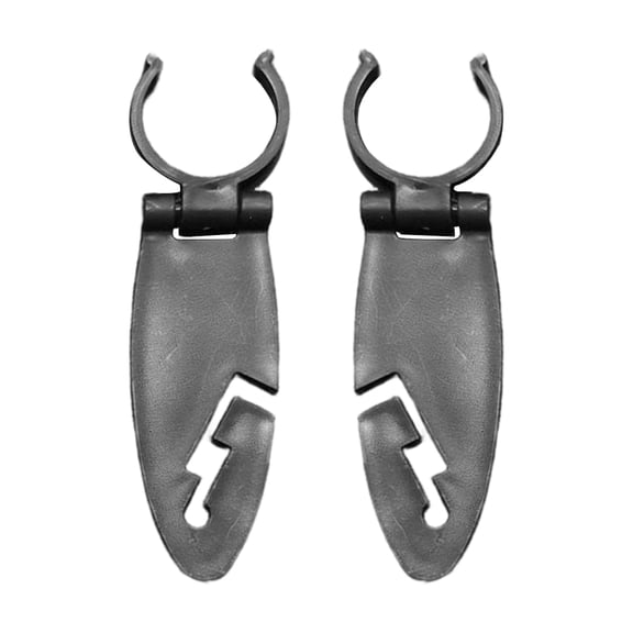VMWMSSR No Drill Sup Paddle Holder Clips, Universal Paddle Secure Storage Clamps, Snap On Bungee Cord Paddle Lock For Stand Up Paddleboard Surfing(Black-4.53")