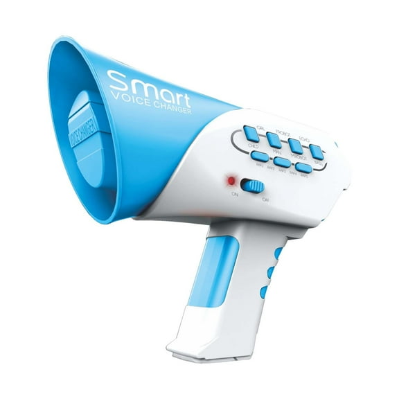 VMWMSSR Handheld Electronic Megaphone Gadget Multi Mode Funny Sound Changing Entertainment Device Handheld Sound Modifier For Party Game Gathering Activity(Blue-6.30"×4.72")