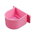 thumbnail image 1 of VMWMSSR Hanging Bird Feeding Bowl, 4.13" Plastic Water & Food Cup For Parrots, Birds & Small Pets Cage Accessories(Pink-10.5X8X5cm), 1 of 5