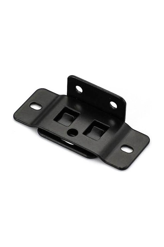 Heavy Duty Stainless Steel L Bracket Corner Brace, Black Coated Right Angle Support Bracket, Multi-Purpose Wall Mount Joint Fastener For Cabinet Shelf Furniture Wood Frame(Black-2.48")