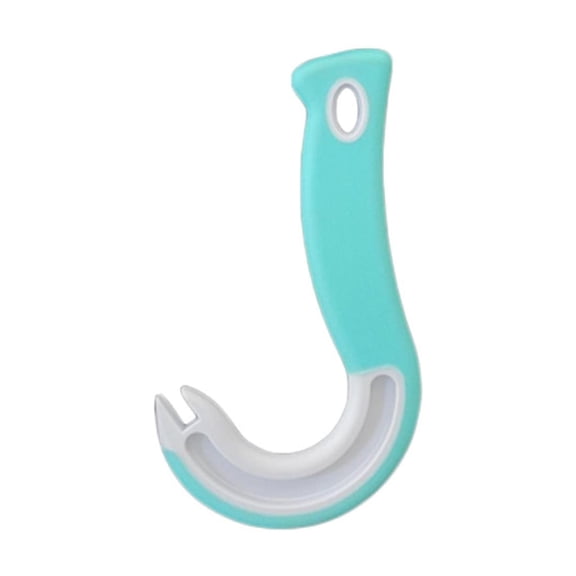 VMWMSSR Hook Shaped Ring Pull Can Opener, Easy Open Tab Lifter Tool, Ergonomic Plastic Kitchen Gadget For Cans And Bottles(Blue-15.5X9Cm)