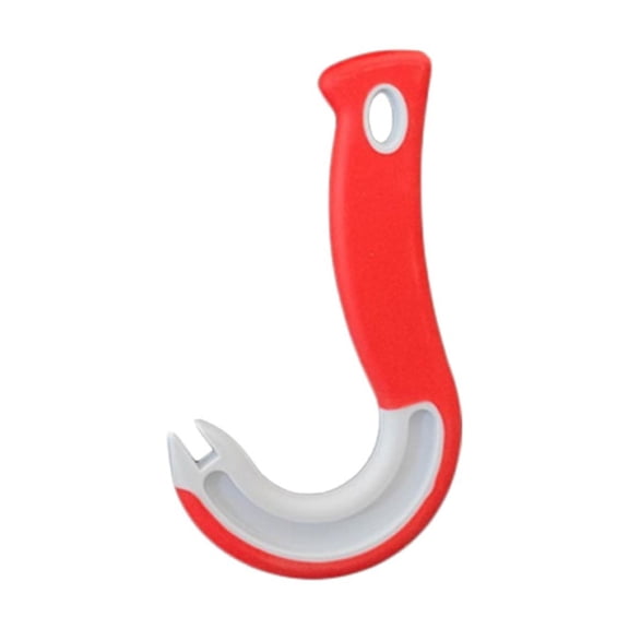 VMWMSSR Hook Shaped Ring Pull Can Opener, Easy Open Tab Lifter Tool, Ergonomic Plastic Kitchen Gadget For Cans And Bottles(Red-15.5X9Cm)