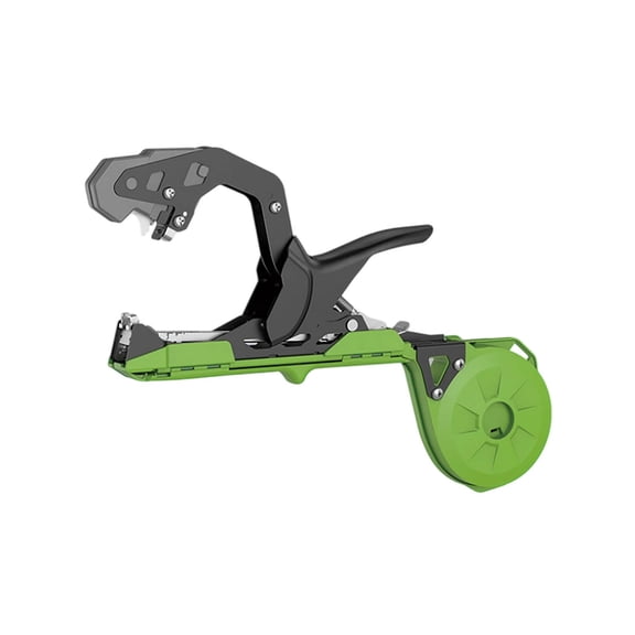 VMWMSSR Manual Branch Tying Machine, Heavy Duty Garden Vine Binding Stapler, Labor Saving Handheld Stem Tape Tying Tool For Farmer Garden(Green-12.6")