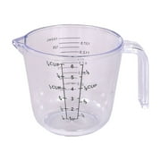 VMWMSSR Measuring Pitcher With Scale Markings, Liquid Measuring Cup With Handle Spout, Transparent Measurement Jug For Baking Cooking Kitchen Liquid MeasuringClear-5oz