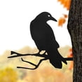 thumbnail image 1 of VMWMSSR Metal Crow Garden Stake,Black Crow Yard Art Decor,Halloween Bird Statue Ornament For Lawn Patio Garden Indoor Outdoor Party Decoration(Black1-7.87"), 1 of 6