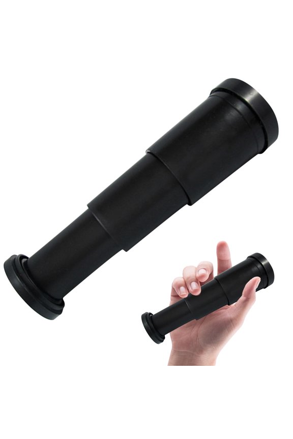 Mini Extendable Monocular Telescope, Pocket-Sized Adjustable Focus Telescope, Compact Retractable Spyglass for Outdoor Exploration, Camping & Bird Watching(Black-4.33inch)