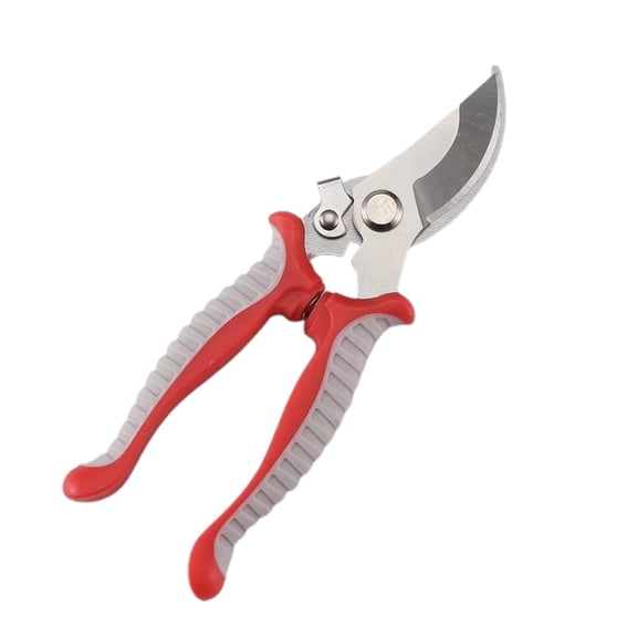 VMWMSSR Professional Pruning Shears, Heavy Duty Garden Hand Pruners with Non- Handles, Sharp Stainless Steel Blade Bypass Secateurs for Trimming Branches, & Shrubs(Red-19X5cm)