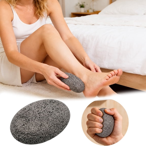 VMWMSSR Rock Climbing Grip Trainer, Oval Handheld Callus Remover Stone, Portable Hand Friction Enhancer For Weight Lifting Rock Climbing Daily Hand Care(Black-3.94")