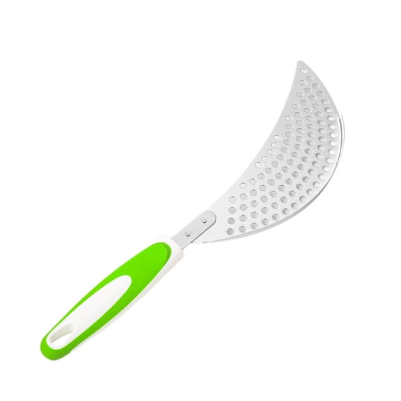 VMWMSSR Side Mount Pot Strainer, Heat Resistant Handle Pan Drainer, Multi-Use Stainless Steel Strainer For Most Pots & Pans(Green-36cm)