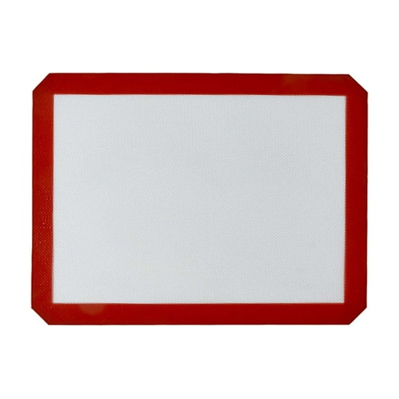 VMWMSSR Silicone Rectangular Baking Mat, Non-Stick Reusable Oven Liners, 16.5 X 11.6 Inch Non- Heat-Resistant Oven Bakeware Mat â For Cookies, Pastries & Oven Use Red1-42x39cm