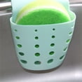 thumbnail image 1 of VMWMSSR Sink Caddy Sponge Holder, Durable Reusable Kitchen Sink Soap Holder, Hanging Double Silicone Kitchen Organizer Accessories Rack For Brushes Sponges Blue-12X10X9cm, 1 of 5
