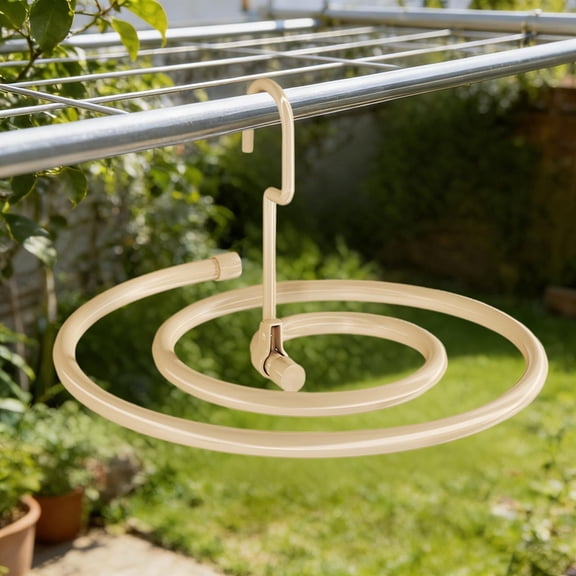 VMWMSSR Spiral Duvet Hanger Foldable Thick Steel Large Bed Sheet Drying Rack 360 Rotating Space Saving Laundry Organizer For Bedspread Mattress Cover Tablecloth(Gold-16.46")