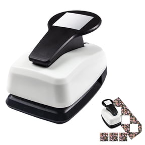 VMWMSSR Square Shape Paper Punch Embosser, Handheld Craft Puncher Cutter, Square Hole Punch Tool For Diy Scrapbooking Card Making Photo Decor Paper Craft Supplies(Black-11x7cm)
