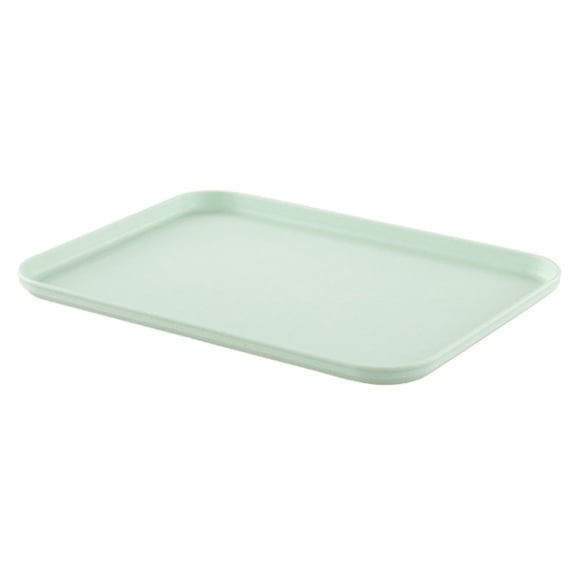VMWMSSR Stackable Rectangle Plates, Food-Grade Food Serving Trays, Durable Kitchen Platter For Dessert, Snack, Fruit & Daily Use(Green-37 X 26 Cm)