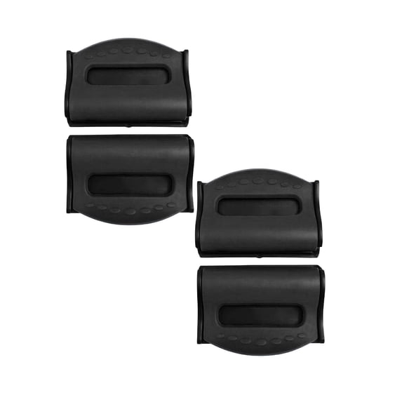 VMWMSSR Universal Seat Belt Positioner Clips 4‑Pack Seat Belt Adjuster Clips Car Seat Belt Comfort Stopper Clips For Vehicle Interior Accessories(Black-4PCS)